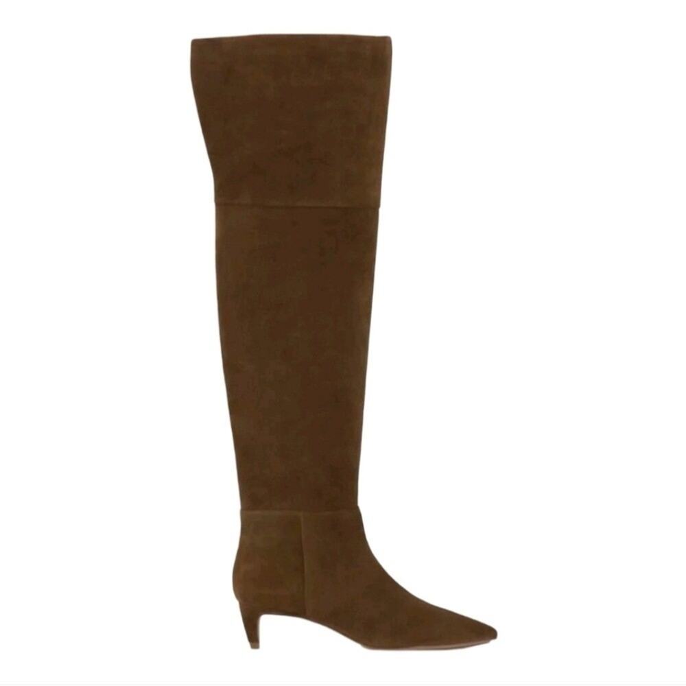 Vince Camuto Camel Brown Suede Leather Iana Over The Knee Boots Size 10 New NC